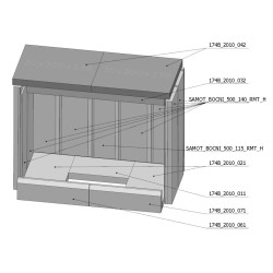 Šamotová komora komplet KV HEAT 2G 70.50.01  